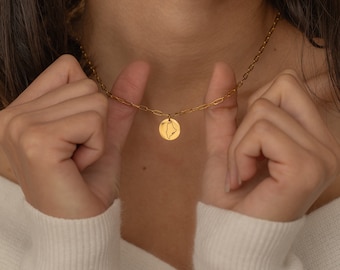 State, City, Country Engraved Disc Necklace, Custom Long Relationship Jewelry Handmade State Necklace Gift for Best Friend, Graduation Gift
