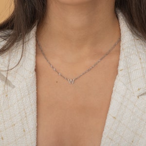 Collar con nombre personalizado, collar con inicial personalizado, collar con letras, regalos para esposa, regalos para mamá, joyas de graduación, regalos únicos hechos a mano