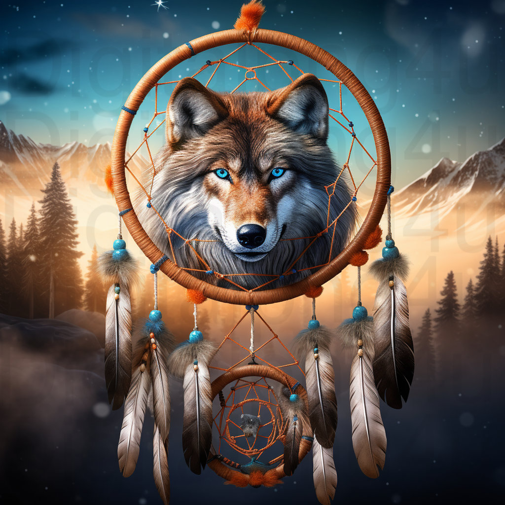 Wolf Dreamcatcher Wallpaper