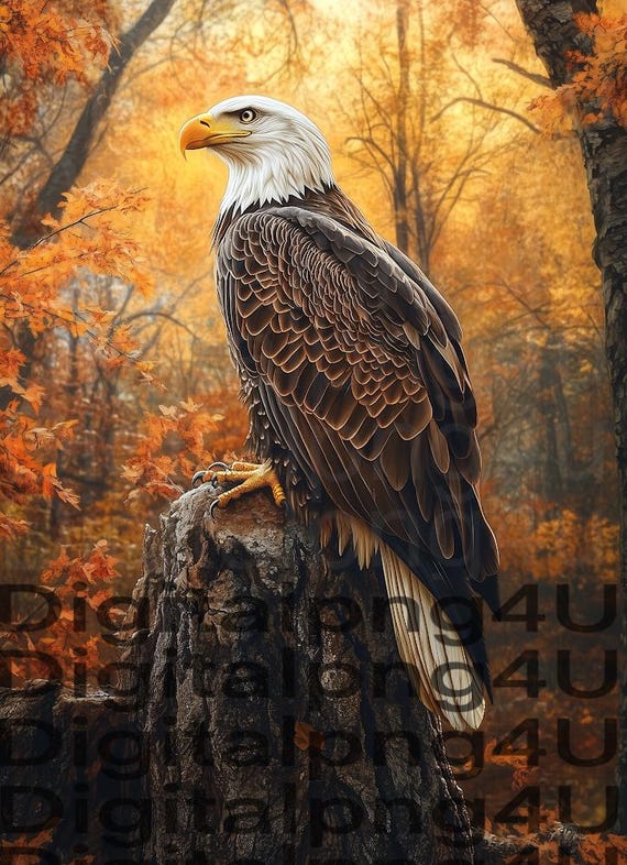 eagle beautiful bald eagle PNG sublimation DIGITAL DESIGN download wreath sign wind spinner cutting board ornament puzzle card image