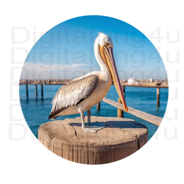 pelican round png sublimation digital design download wreath sign wind spinner cutting board image png