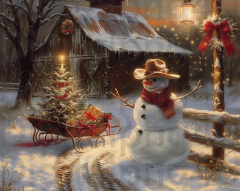 boneco de neve e fazenda de árvores de Natal PNG sublimação design digital download guirlanda de natal sinal girador de vento design de ornamento copo png