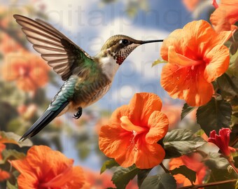 hummingbird and flowers png sublimation digital design download wreath sign wind spinner cutting board shadow box tumbler image png file