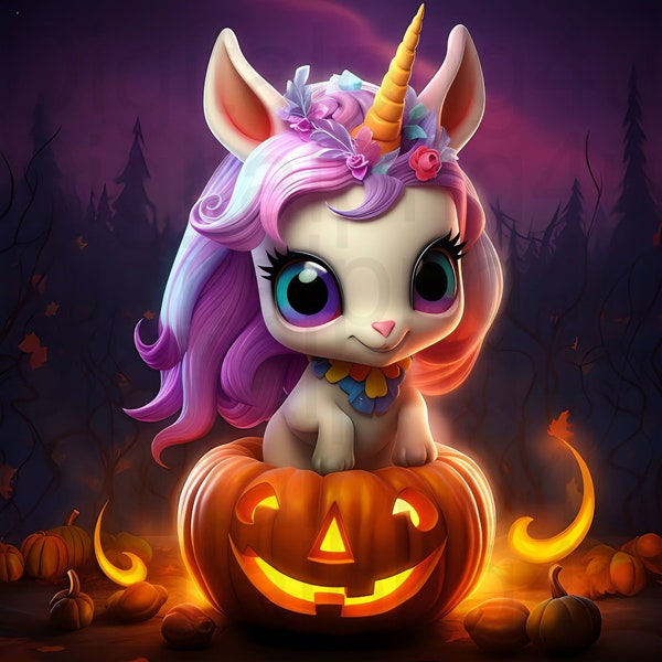 Cute unicorn Halloween png sublimation digital design download wreath sign wind spinner cutting board image kids cup png unicorn image png