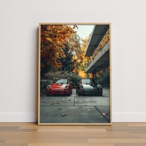 Porsche poster, Porsche 911 poster, Vintage porsche poster, Porsche artwork, Vintage porsche poster, classic car, Porsche 911, Porsch