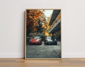 Vintage Porsche 911 Poster: Classic Car Art (Digital Download)
