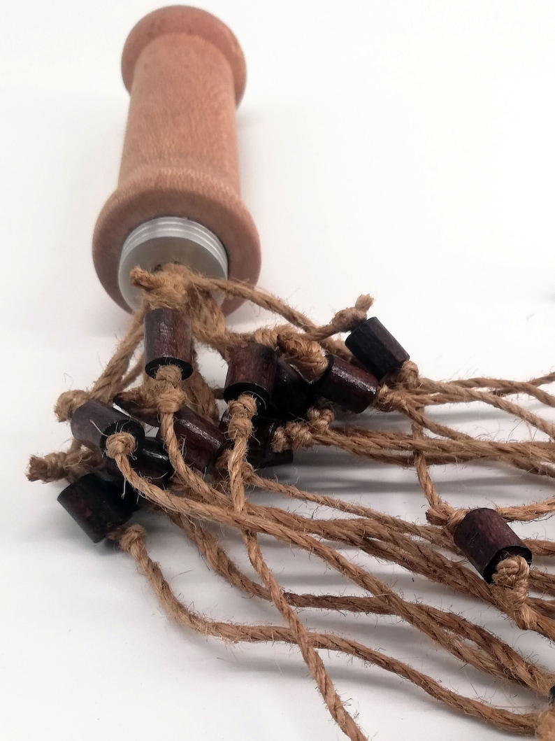 Beaded Linen Rope Flogger / BDS Whip Etsy