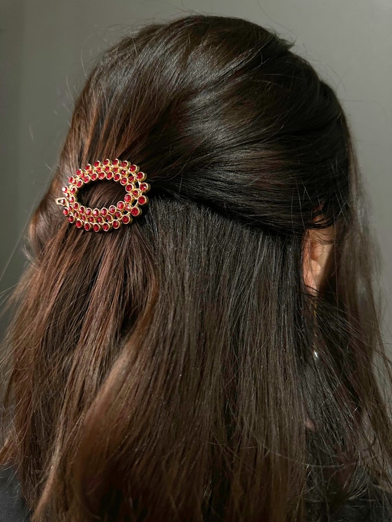 Vintage Rhinestone Hair Clip Women, Elegant Clip … - image 5