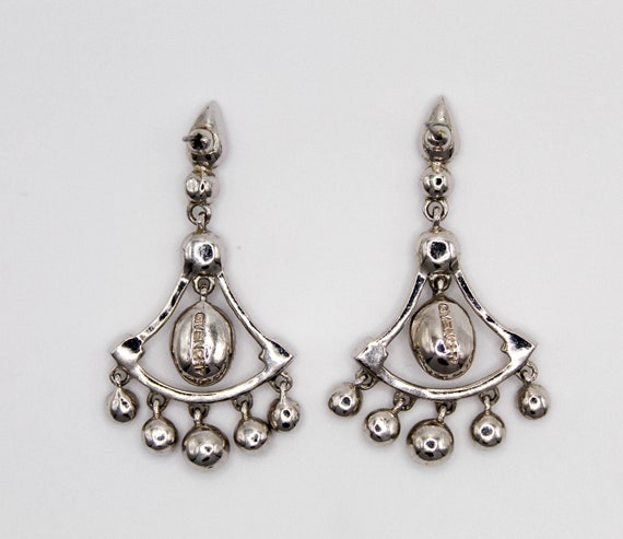 Vintage Givenchy Crystal chandelier Earrings, 198… - image 4