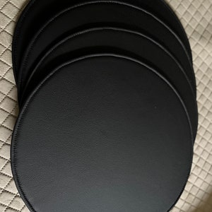 Leather chair cushion