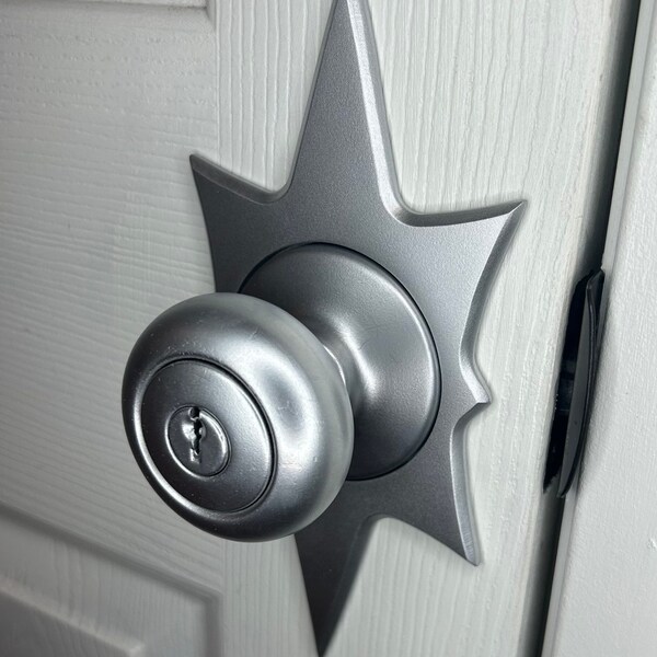 Stardust Mid Century doorknob escutcheon back plate. Various colors and sizes!