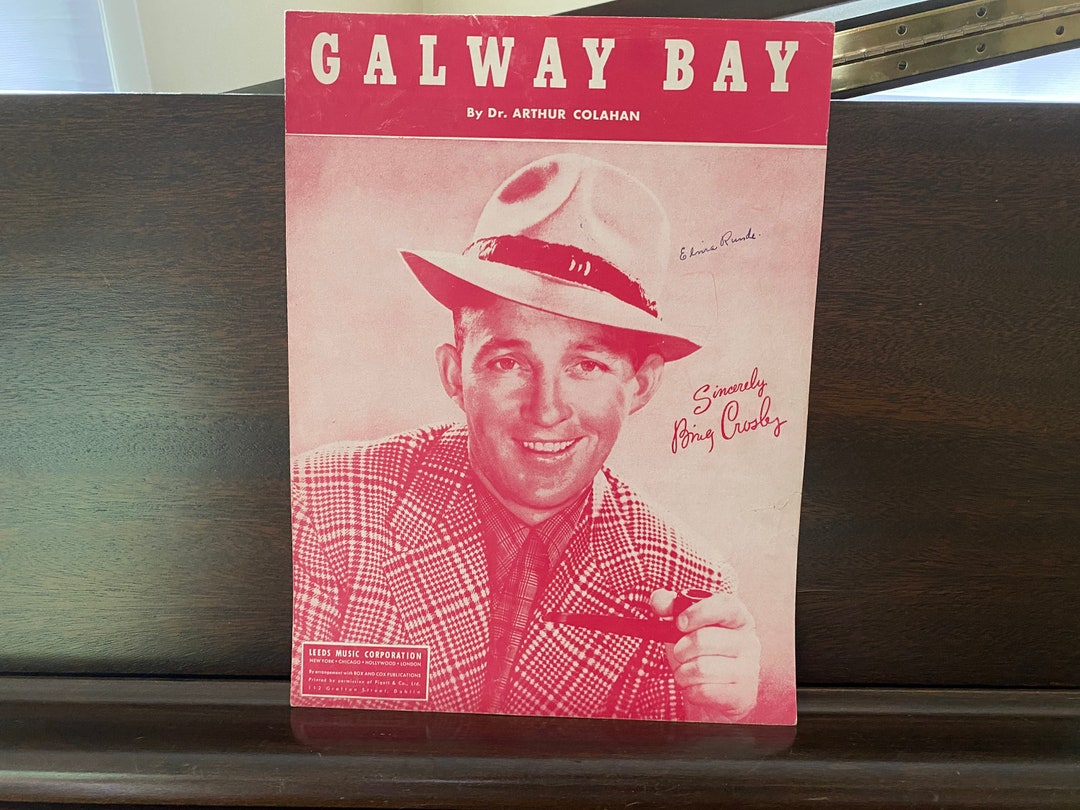 Galway Bay Arthur Colahan Sheet Music Recorded by Bing Etsy