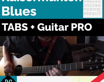 Kaisermühlen Blues Tabs + Guitar Pro Gitarre + Bass + SOLO