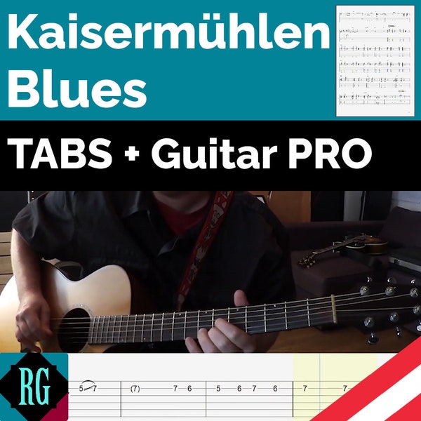 Kaisermühlen Blues Tabs + Guitar Pro Gitarre + Bass + SOLO