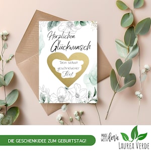 Rubbelkarten Gutschein zum selber Beschriften | -Herzlichen Glückwunsch - | Rubbellose für eigenen Text | Geburtstag Hochzeit