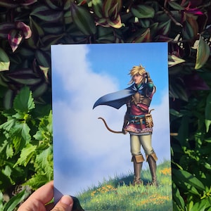 The Lengend of Zelda Link Print