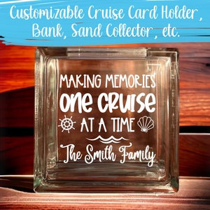 Custom Cruise Ship Card Holder, Cruise Card Organizer, Bank, Vacation Sand, Cruise Card Holder Cruise Personalized Home Decor Cruise Lovers