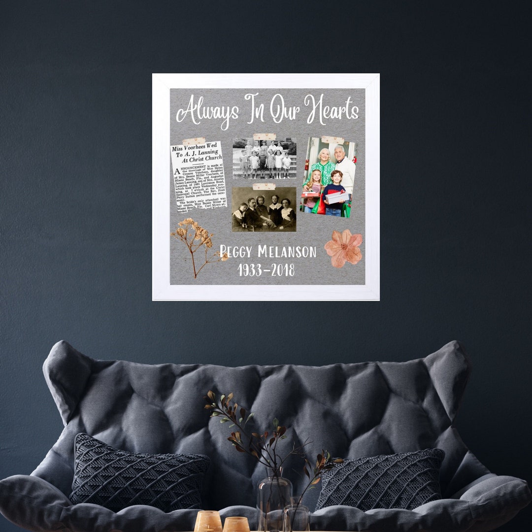 Custom in Loving Memory Shadow Box for Loved One Loss Etsy