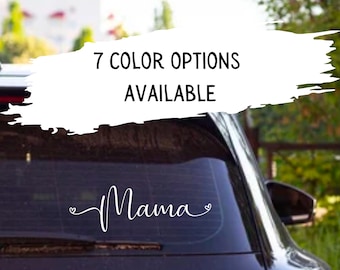 Mama Car Decal, Mom Car Decal, Mama Decal, Mom Decal, Heart Decal, Vinyl Decal, Car Decal, Laptop Decal
