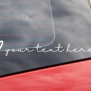 Personalized Heart Car Decal | Customized Heart Decal | Your Text Heart Decal | Durable, Long-Lasting Decal for Vehicle