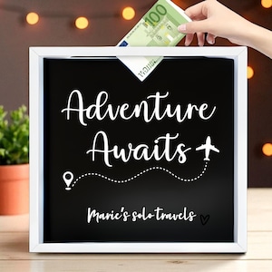 Travel Shadow Box | Custom Vacation Keepsake Frame | Personalized Adventure Display | Memory Box Gift | 8x8 or 12x12 Frame Options