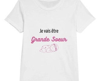 Je vais être Grande Soeur - T-shirt enfant premium ras du cou