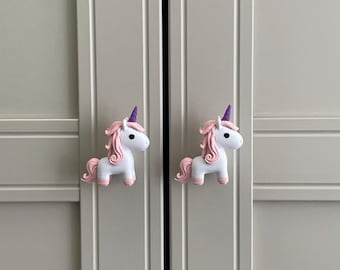 Boutons d'armoire/boutons de tiroir licorne
