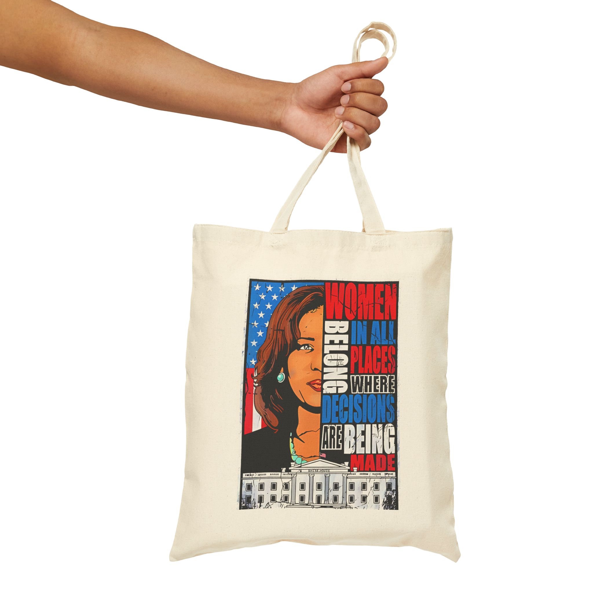 Black and White Kamala, Biden and Obama Handbag Set