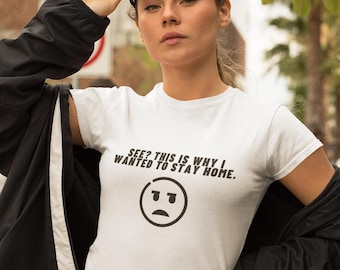 Funny Introvert Shirt: Social Anxiety Club, Unisex Cotton Tee