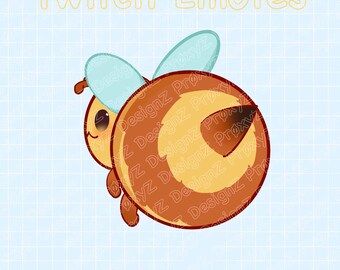 Cute Bee Booty Shake/Twerking Twitch Animated Emote / Discord Emotes / YouTube Emotes | In Original Size, 112x112, 56x56 and 28x28