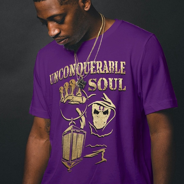 Omega Psi Phi Unconquerable Soul Purple and Old Gold Design by Apparel by Deuce T-Shirt, Hoodie, Dri Fit, and More
