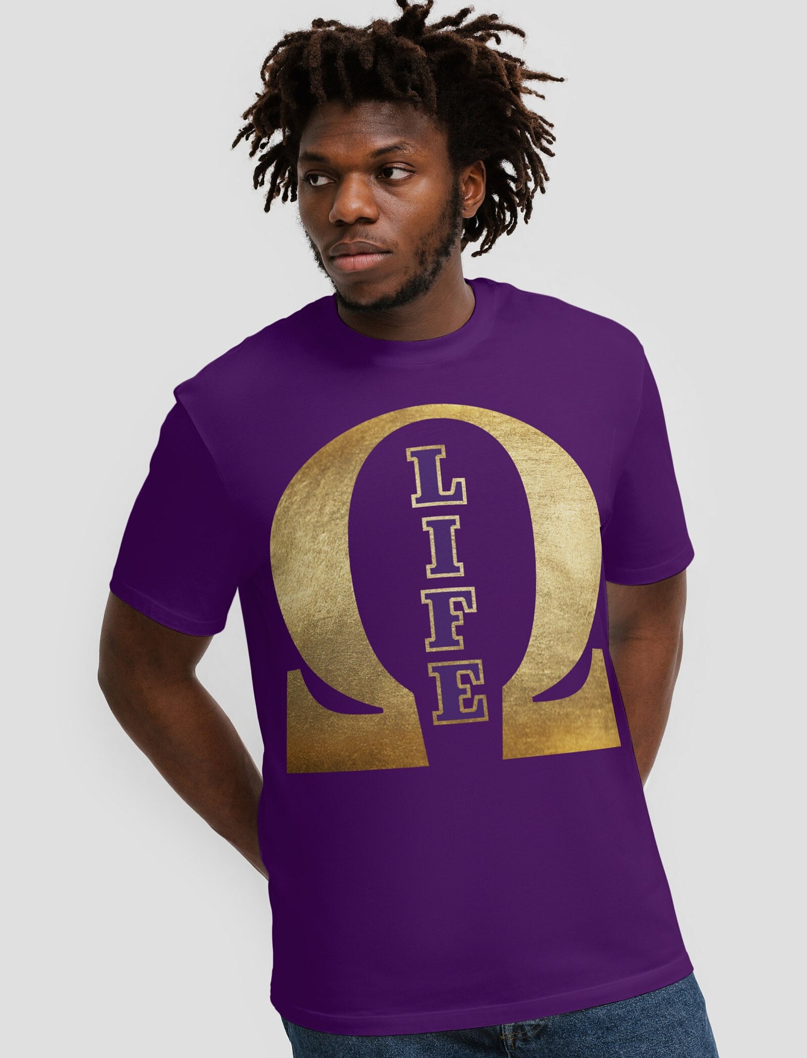 Omega Psi Phi Black Greek Fraternity Que Life Royal Purple and Old