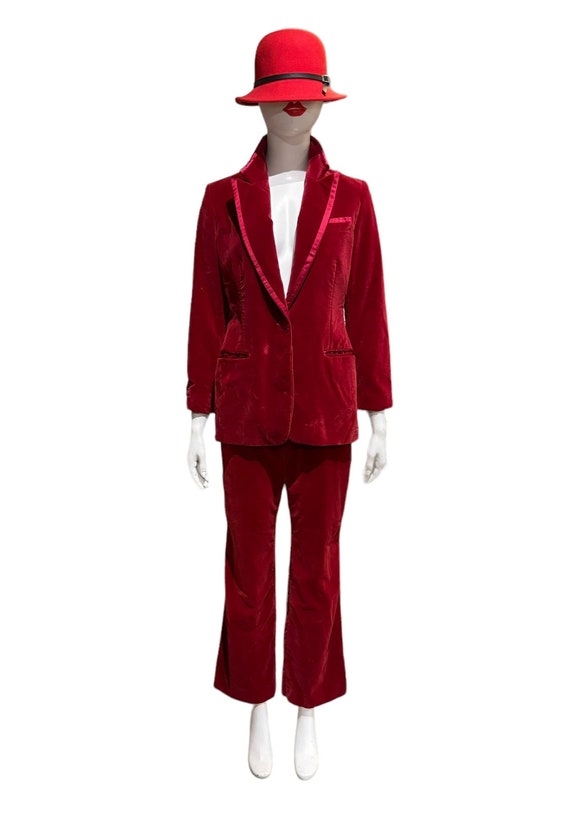 Red Velvet Suit FW 1996 Tom Ford for Gucci Etsy