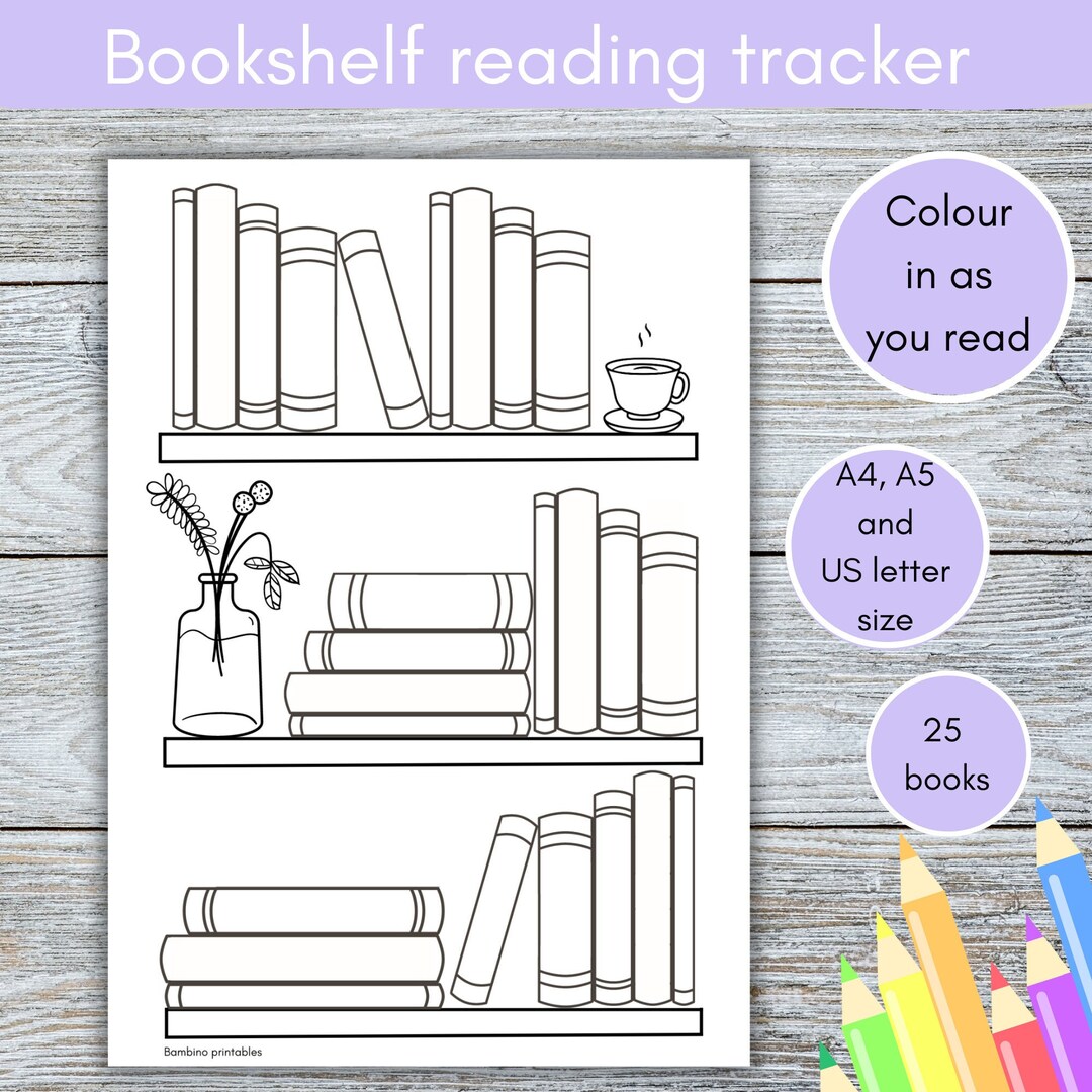 Reading Tracker Printable Reading Log Book Tracker - Etsy Canada