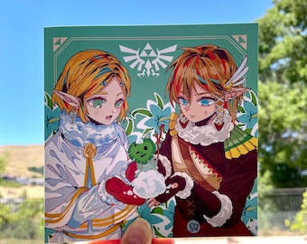 Zelda Tears of the Kingdom Greeting Card: Blank Inside