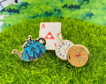 Princess in Wonderland Enamel Pin Collection: Zelda Inspired