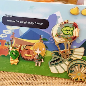 Tears of the Kingdom Inspired-Help korok enamel pins