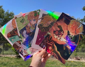 LOZ｜Links &Zelda Holographic Effect Print| A5 Print