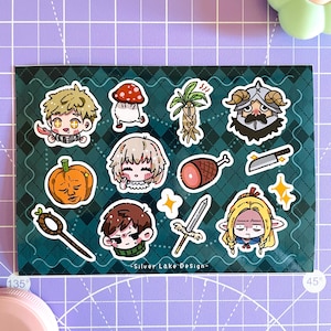 Delicious in Dungeon ｜Sticker Sheet｜Dungeon Meshi A6 sticker sheet