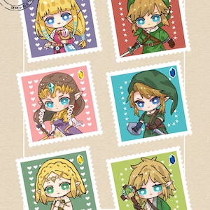 LOZ|Hyrule postage sticker| sticker set
