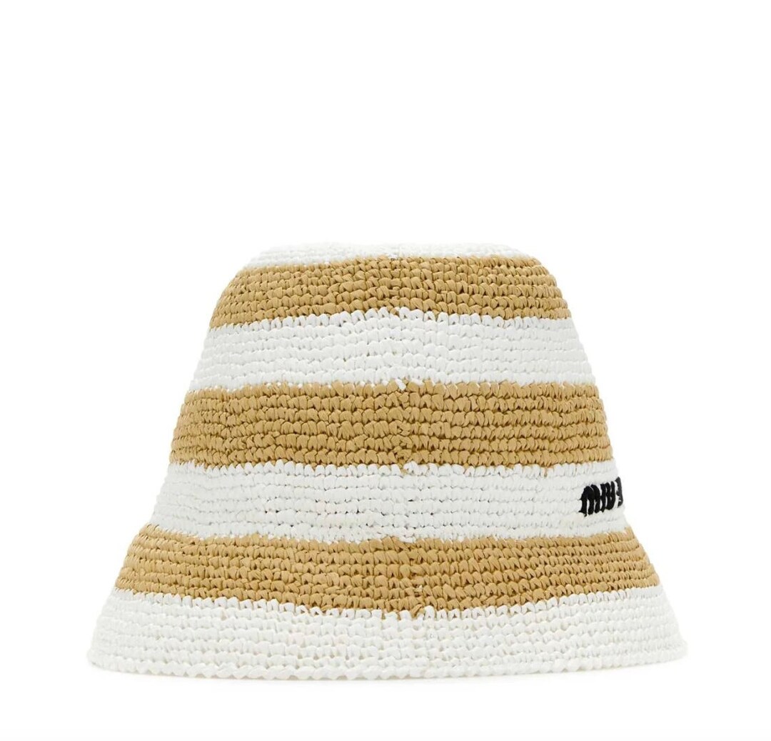 Miu Miu Crochet Bucket Hat Miu Miu Hand Crocheted Bucket Hat Etsy