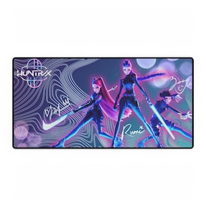 Huntrix/K Pop Dämonenjäger Schreibtischmatte 80cm x 15,5" Bild 1