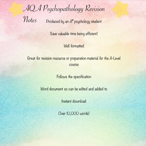 A* AQA A Level Psychology Psychopathology revision notes