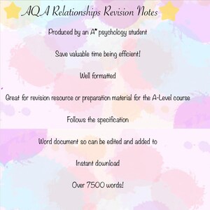 A* AQA A Level Psychology Relationships Revision Notes