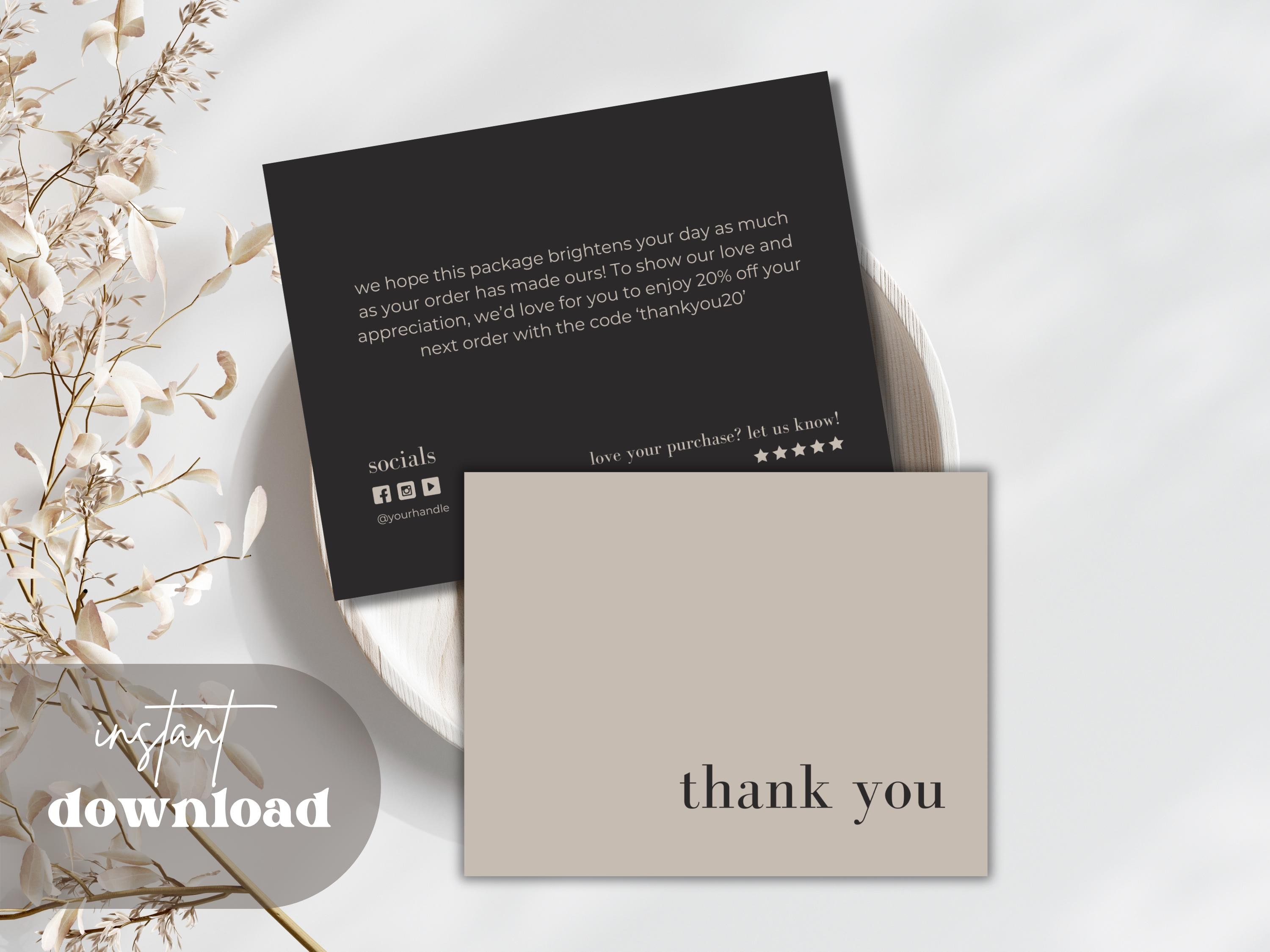 Thank you for your purchase cards - Etsy 日本
