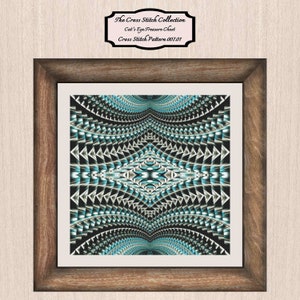 Modèle de point de croix sud-ouest 007.01. Point de croix, point de croix art moderne, point de croix art déco, broderie. La collection point de croix