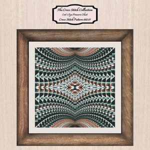 Modèle de point de croix sud-ouest 002.01. Point de croix, point de croix art moderne, point de croix art déco, broderie. La collection point de croix