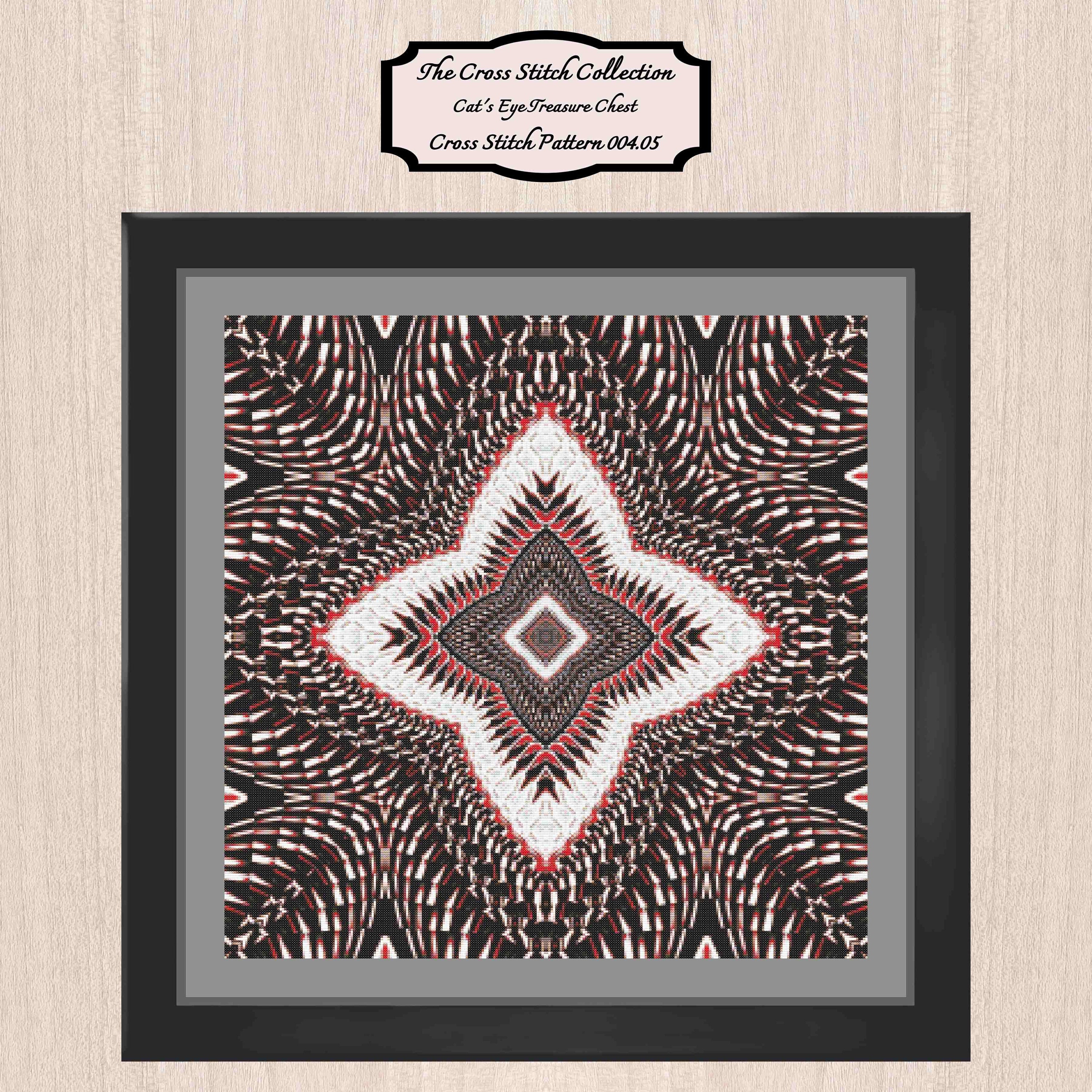 Southwest Cross Stitch Pattern 004.05. Cross Stitch, Modern Art Cross Stitch, Art Deco Cross Stitch, Embroidery. The Cross Stitch Collection