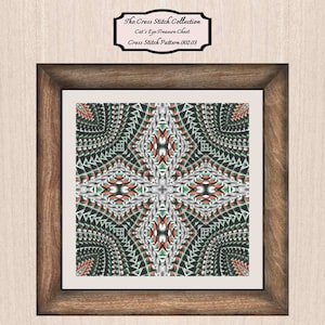 Modèle de point de croix sud-ouest 002.03. Point de croix, point de croix art moderne, point de croix art déco, broderie. La collection point de croix