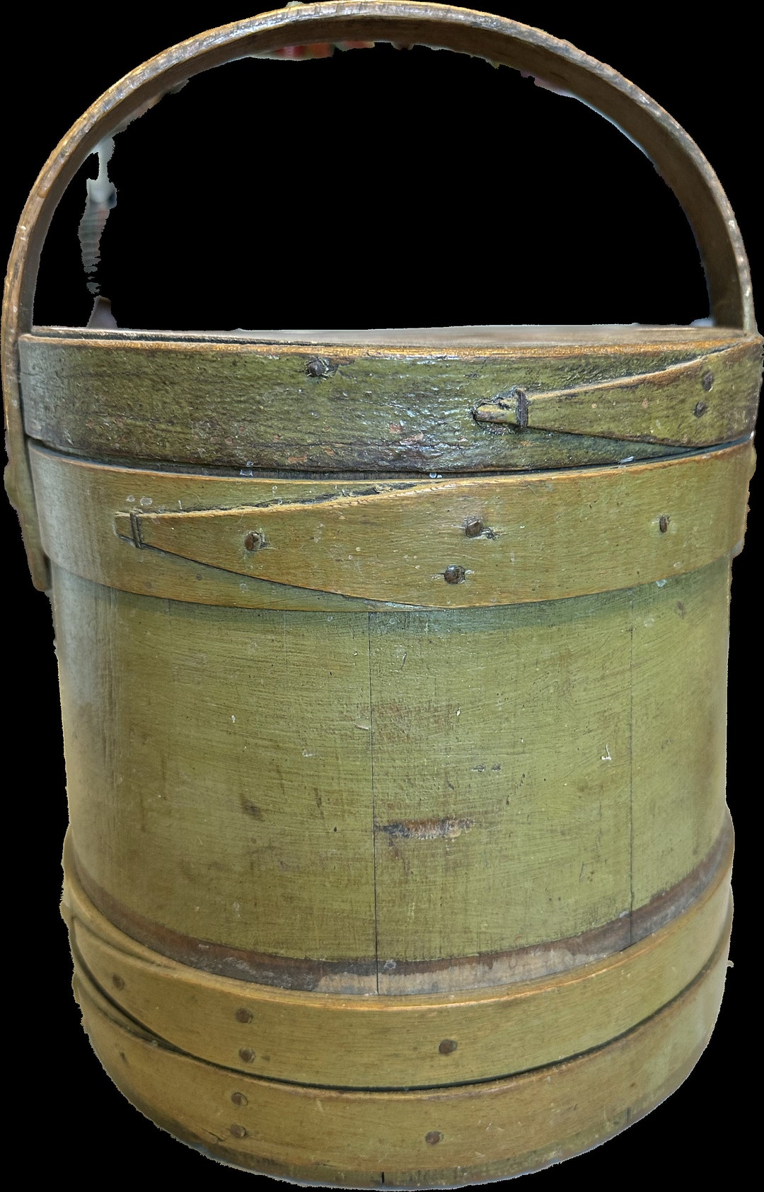 Antique Firkin Bucket Mrs. Jos. Cooks Etsy
